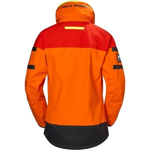2019 Helly Hansen Kvinders Skagen Offshore Jacket 33920 & Bukser 33921 Combi Set Bl Orange / Ebony
